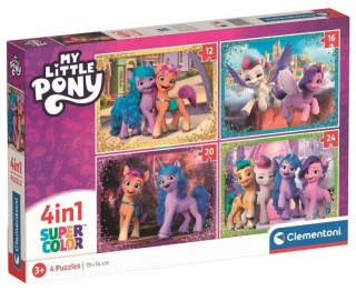 MY LITTLE PONY nowa generacja Puzzle 4w1 12 16 20 24 el Clementoni