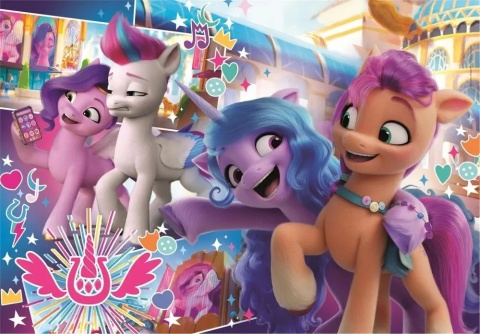 MY LITTLE PONY super color Puzzle Clementoni 104 EL MAXI 23764 62x42 cm