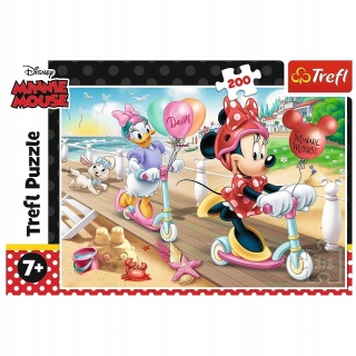 MYSZKA MINNIE NA PLAŻY Puzzle 200 EL 13262