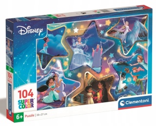 Magiczne momenty Disney Frozen Kopciuszek super color Puzzle 104 EL 25766