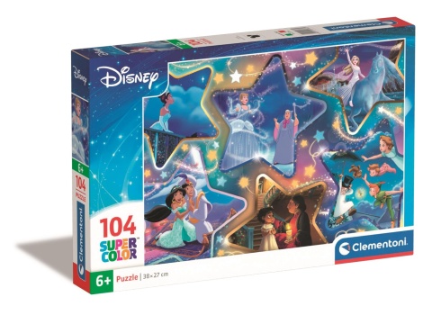 Magiczne momenty Disney Frozen Kopciuszek super color Puzzle 104 EL 25766