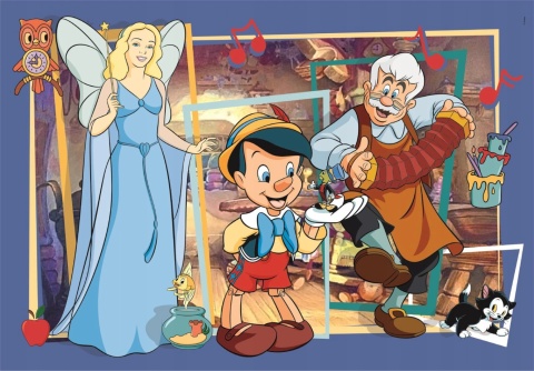 Pinokio Disney Classic super color Puzzle 104 EL 25756 38x27 cm
