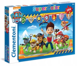 Psi Patrol odznaki Puzzle Clementoni 104 el 27945