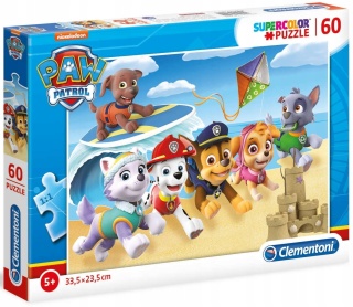 Psi patrol na plaży Puzzle 60 EL Clementoni 26091