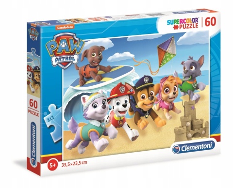 Psi patrol na plaży Puzzle 60 EL Clementoni 26091