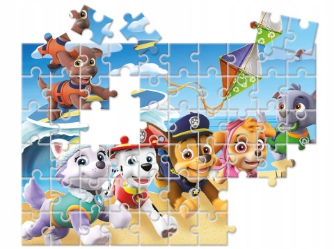 Psi patrol na plaży Puzzle 60 EL Clementoni 26091