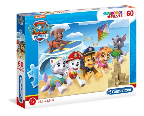 Psi patrol na plaży Puzzle 60 EL Clementoni 26091