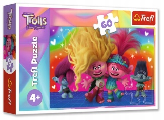 Puzzle 60 el TREFL TROLLE Przyjacielskie Trolle 17386
