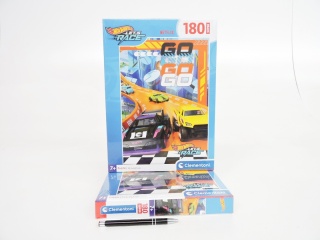Puzzle Clementoni let's race hotwheels auta 180 EL MAXI 33,5x48,5cm 25789