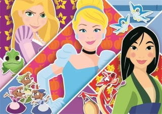 Puzzle Księżniczki Disney 2x20 2 x 20 Clementoni 2w1 24766