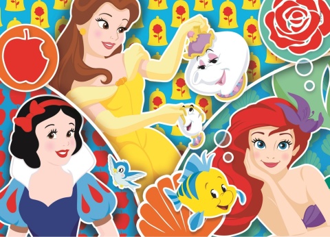 Puzzle Księżniczki Disney 2x20 2 x 20 Clementoni 2w1 24766