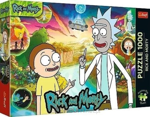 Puzzle Rick i Morty ufo TREFL Premium Plus 63x48cm 1000el 10838