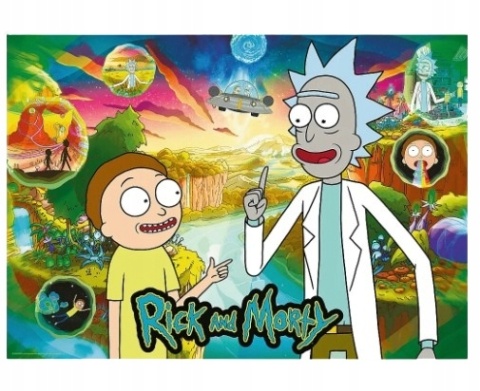 Puzzle Rick i Morty ufo TREFL Premium Plus 63x48cm 1000el 10838
