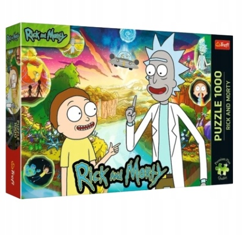 Puzzle Rick i Morty ufo TREFL Premium Plus 63x48cm 1000el 10838