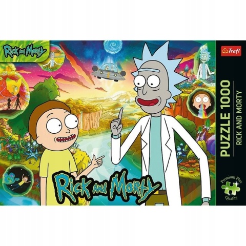 Puzzle Rick i Morty ufo TREFL Premium Plus 63x48cm 1000el 10838