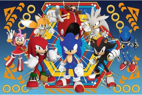 SONIC SHAPE Puzzle Trefl XL 60X40 cm 104 EL 50032