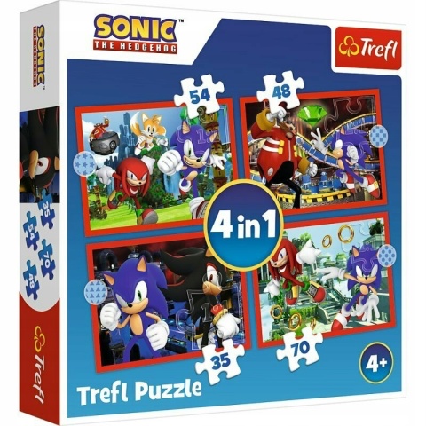 SONIC Trefl Puzzle 4W1 207 EL 34625