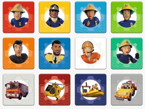 STRAŻAK SAM Trefl Puzzle 2w1 48 30 MEMO 24 el