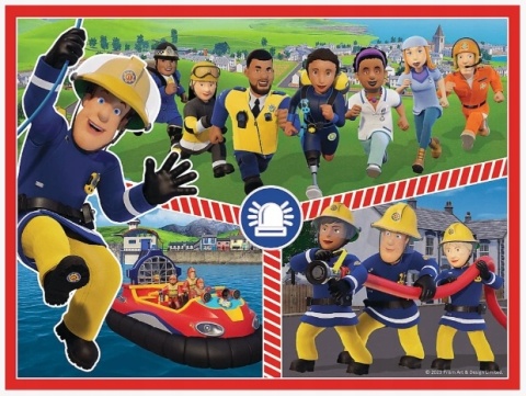 STRAŻAK SAM Trefl Puzzle 2w1 48 30 MEMO 24 el