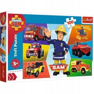 Strażak Sam pojazdy Puzzle TREFL 100 EL 16354