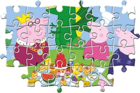 Świnka Peppa Puzzle 2x20 2 x 20 Clementoni 2w1 24778