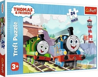 Tomek i Przyjaciele Puzzle Maxi 24EL TREFL Tomek i Percy na torach 14354