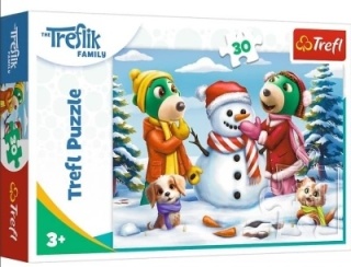 Trefliki Zimowe zabawy Treflików Trefl Puzzle 30 EL 18300