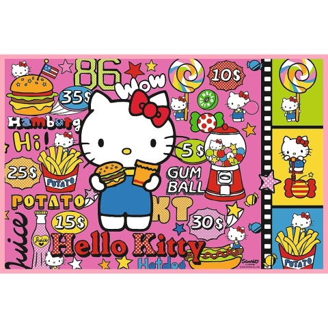Hello Kitty i przyjaciele Trefl Puzzle 2x200 2w1 2x 200 EL 13336