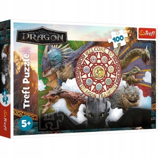 Jak wytresować smoka Smoki w akcji Puzzle Trefl 100 EL 16524
