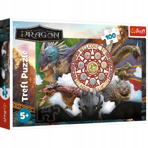 Jak wytresować smoka Smoki w akcji Puzzle Trefl 100 EL 16524