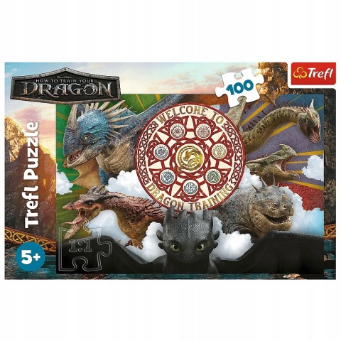 Jak wytresować smoka Smoki w akcji Puzzle Trefl 100 EL 16524