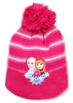 KRAINA LODU czapka ocieplana pompon 52- 54