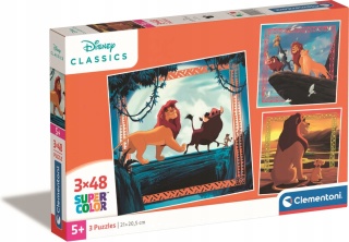 KRÓL LEW Lwia straż Simba Puzzle 3 X 48 3X48 Clementoni 25323