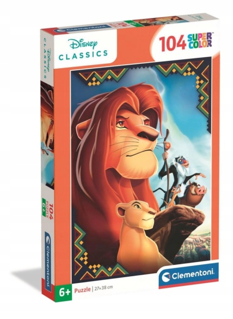 Król Lew Simba super color Puzzle 104 EL 25052 38x27 cm