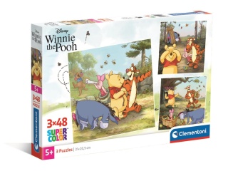 Kubuś puchatek Puzzle 3 X 48 3X48 Clementoni 25063