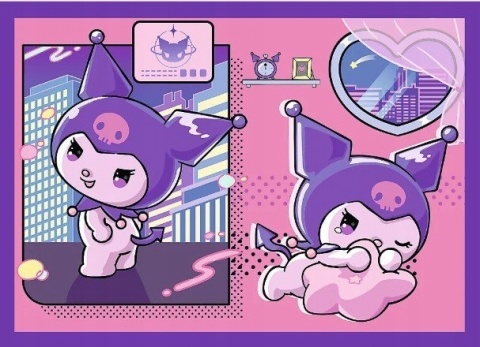 Kuromi Hello Kitty 4W1 Trefl Puzzle 207 EL 34676