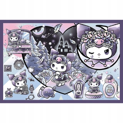 Kuromi psoty Hello Kitty Trefl Puzzle 2x200 2w1 2x 200 EL 13345