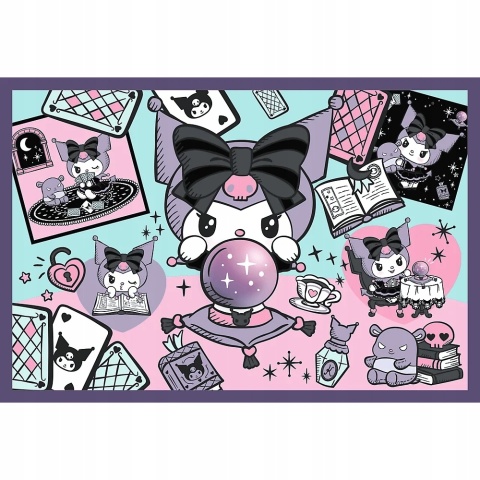 Kuromi psoty Hello Kitty Trefl Puzzle 2x200 2w1 2x 200 EL 13345