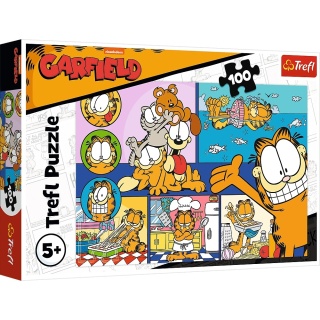 Leniwy Garfied Puzzle Trefl 100 EL 16521