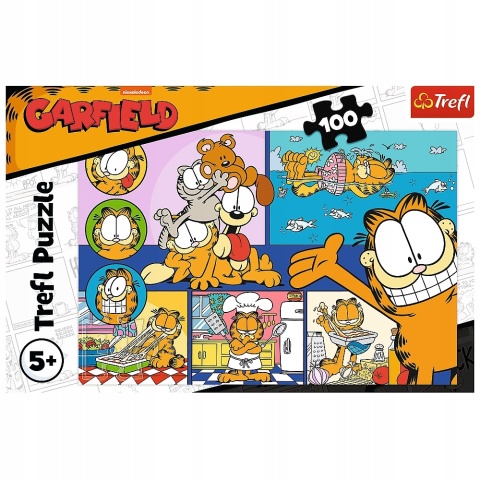 Leniwy Garfied Puzzle Trefl 100 EL 16521