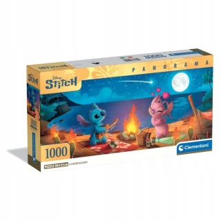 Lilo i Stitch Puzzle Clementoni panorama 98x33 cm 1000 EL 37061