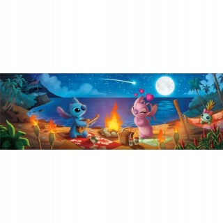 Lilo i Stitch Puzzle Clementoni panorama 98x33 cm 1000 EL 37061