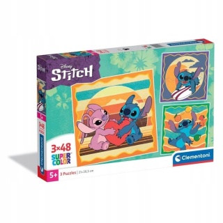 Lilo i Stitch StichPuzzle 3 X 48 3X48 Clementoni 25062
