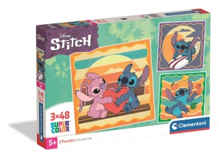 Lilo i Stitch StichPuzzle 3 X 48 3X48 Clementoni 25062