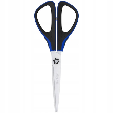 Nożyczki biurowe Berlingo Easycut300 soft grip niebieskie 20 cm