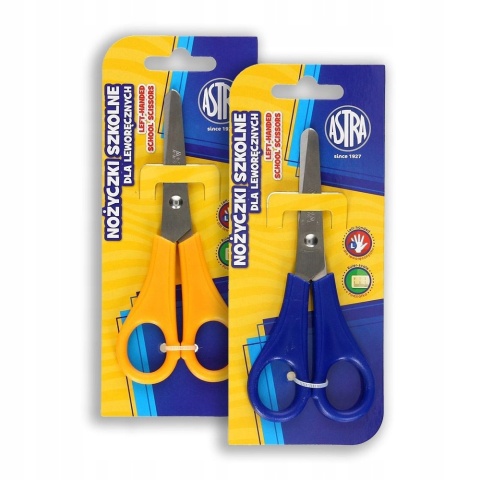 Nożyczki szkolne dla leworęcznych z podziałką 13 cm Astra 1 szt