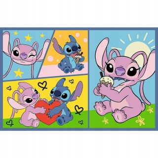 Puzzle 2x70 el. 2 x 70 Brak nudy ze Stitchem Trefl Lilo i Stitch 34444