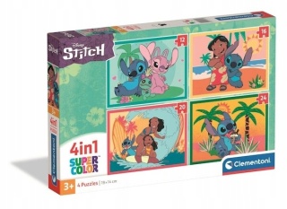 Puzzle 4w1LILO I STITCH Andzia 12 16 20 24 el Clementoni 1745
