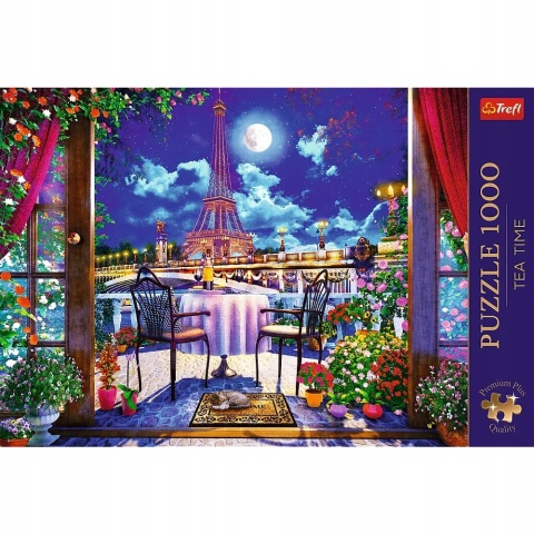 Puzzle TREFL 1000 EL Paryż w blasku księżyca 10843