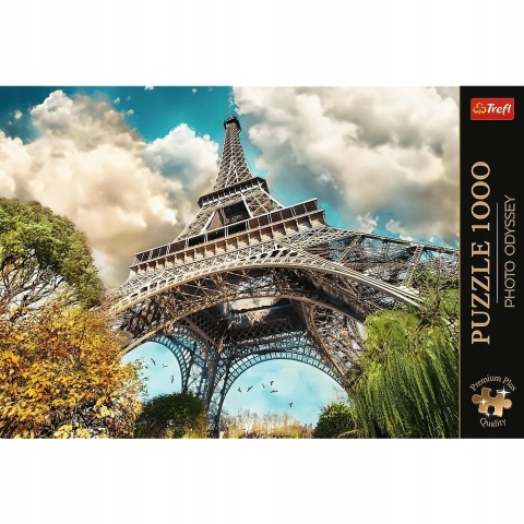 Puzzle TREFL 1000 EL Wieża Eiffel w Paryżu Francja krajobraz 10815